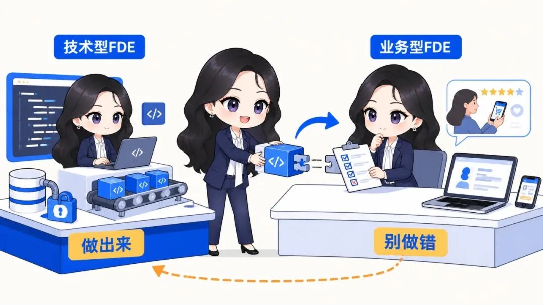 技术型FDE负责做出来，业务型FDE负责别做错