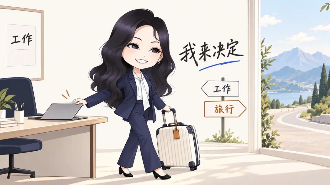 合上电脑拿起行李，工作或旅行由我决定