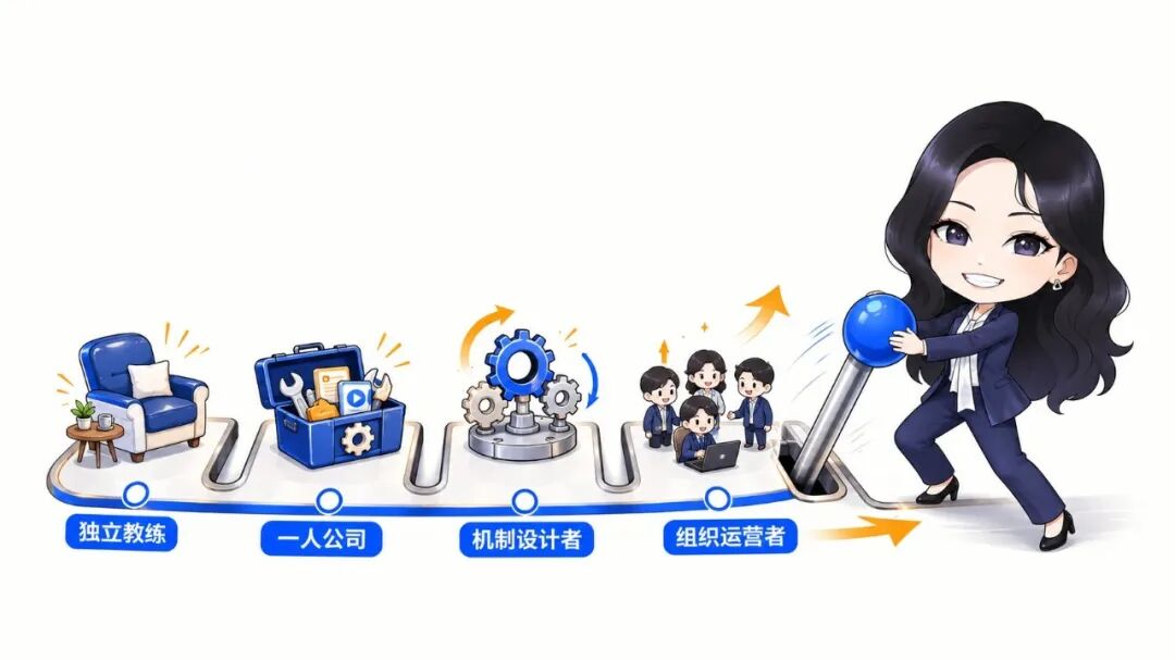 从独立教练到一人公司、机制设计者和组织运营者
