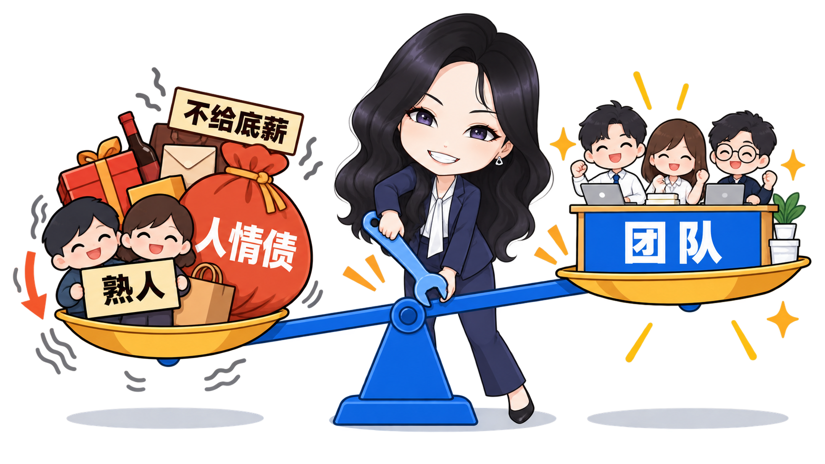 不给底薪，熟人合作容易变成人情债