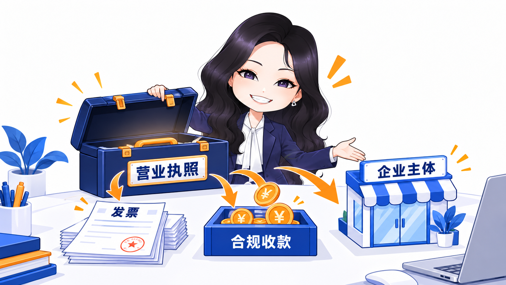 三个注册信号：发票、合规收款、企业主体