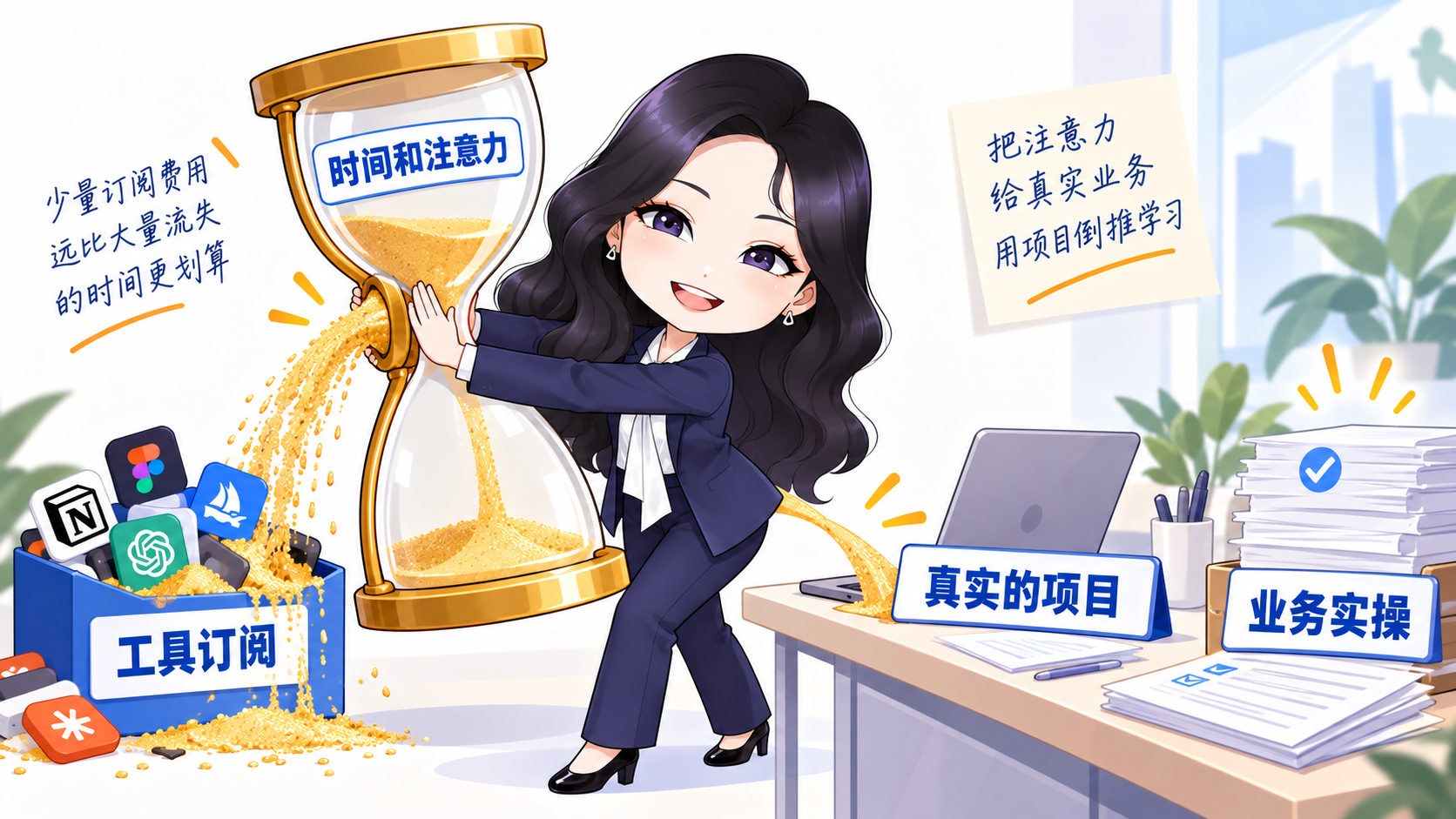 时间和注意力也有成本，以真实项目倒推学习